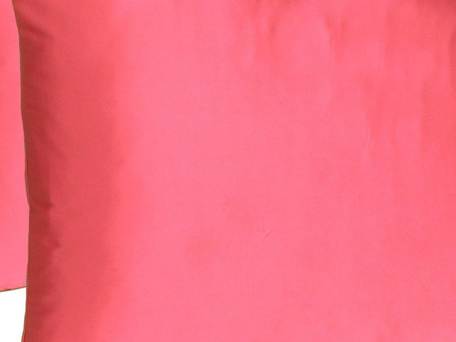 Two Piece Salmon Pink Dreamy Silky Satin Pillowcases