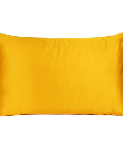 Goldenrod Dreamy Set Of 2 Silky Satin Standard Pillowcases