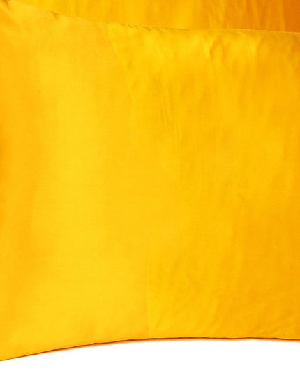 Goldenrod Dreamy Set Of 2 Silky Satin Standard Pillowcases