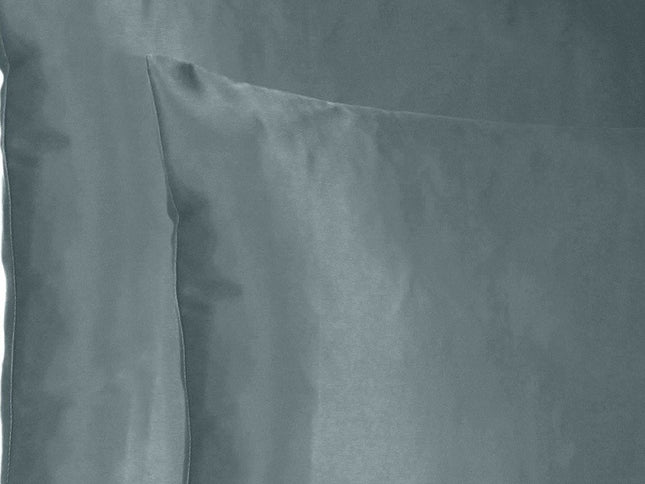 Gray Dreamy Set Of 2 Silky Satin Queen Pillowcases