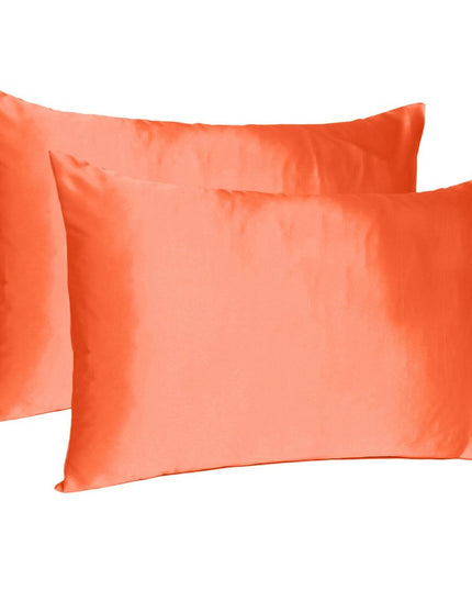 Poppy Dreamy Set Of 2 Silky Satin Queen Pillowcases