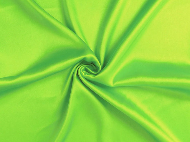 Bright Green Dreamy Set Of 2 Silky Satin Queen Pillowcases