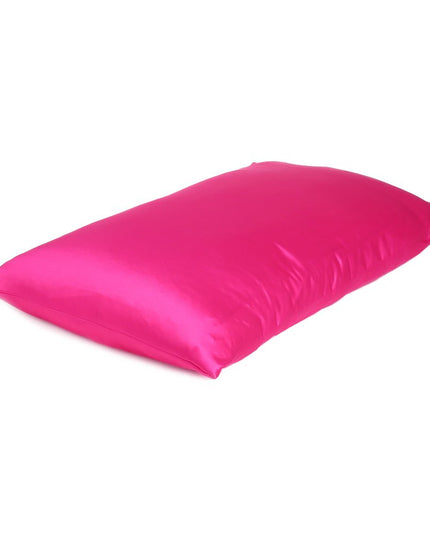 Two Piece Fuchsia Satin And Satin Pillowcases Envelope