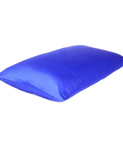 Royal Blue Dreamy Set Of 2 Silky Satin Queen Pillowcases