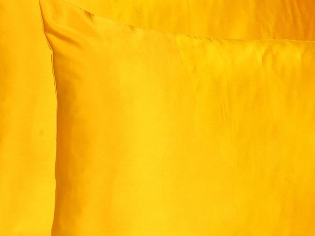 Goldenrod Dreamy Set Of 2 Silky Satin Queen Pillowcases