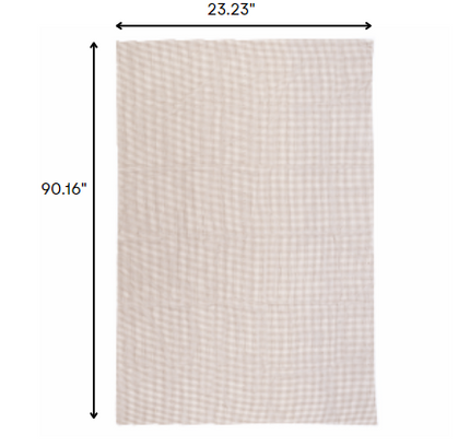 2' x 3' Brown Non Slip Indoor Outdoor Rug Pad