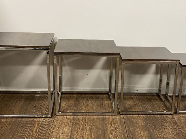 Set Of 4 Modern Rustic Nesting Accent Tables