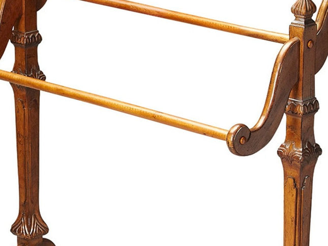 Vintage Oak Blanket Stand