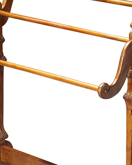 37" Brown Solid and Manufactured Wood Panel Screen Room Divider