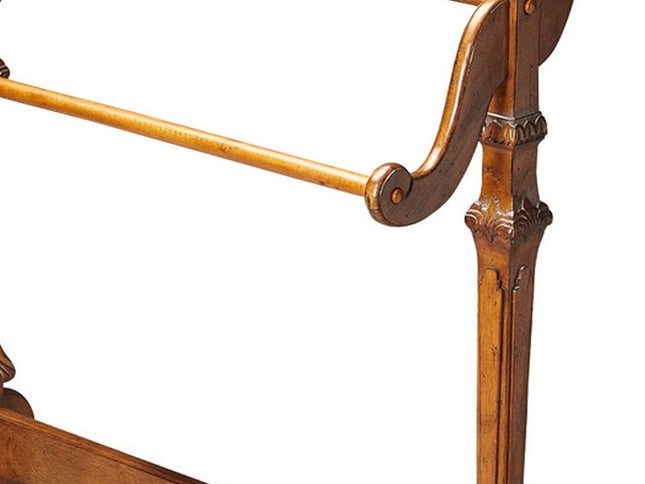 Vintage Oak Blanket Stand