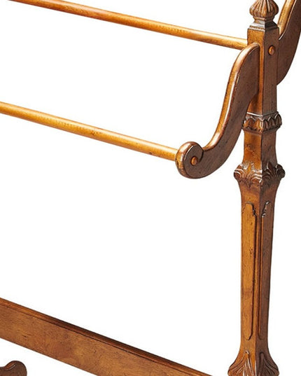 37" Brown Solid and Manufactured Wood Panel Screen Room Divider