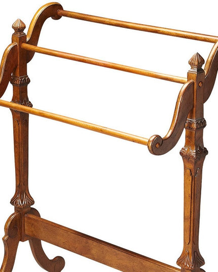 37" Brown Solid and Manufactured Wood Panel Screen Room Divider