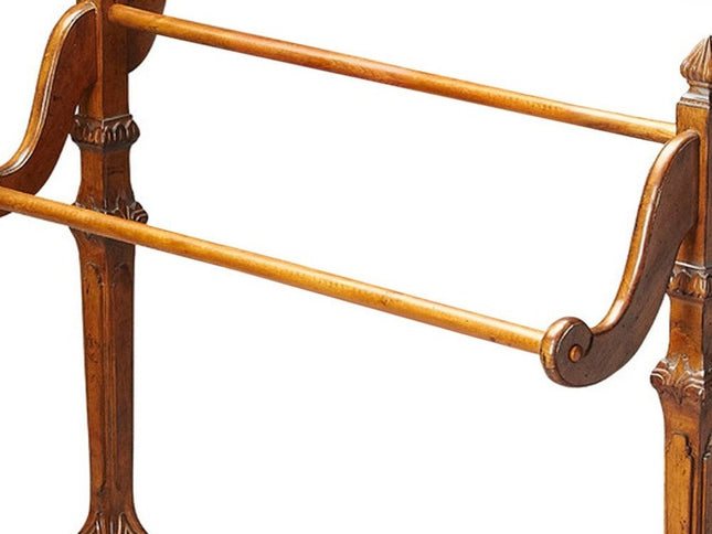 Vintage Oak Blanket Stand