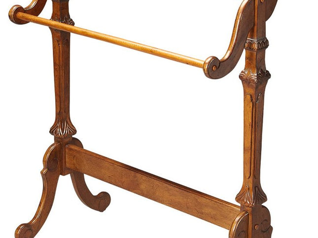 Vintage Oak Blanket Stand