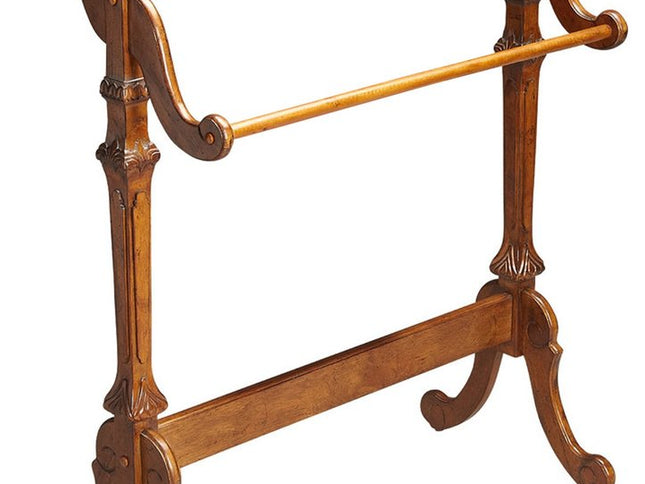 Vintage Oak Blanket Stand