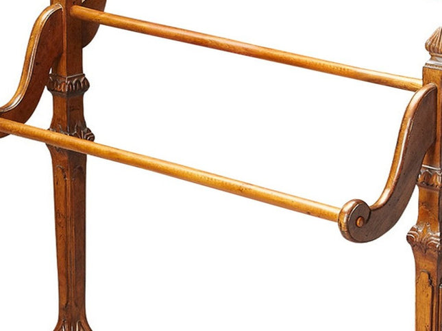 Vintage Oak Blanket Stand