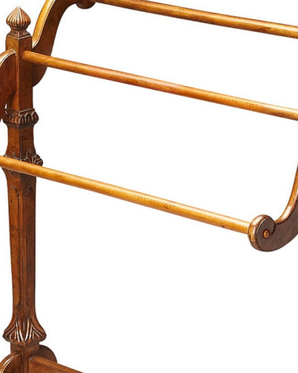 37" Brown Solid and Manufactured Wood Panel Screen Room Divider