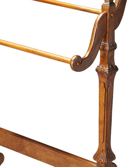 37" Brown Solid and Manufactured Wood Panel Screen Room Divider