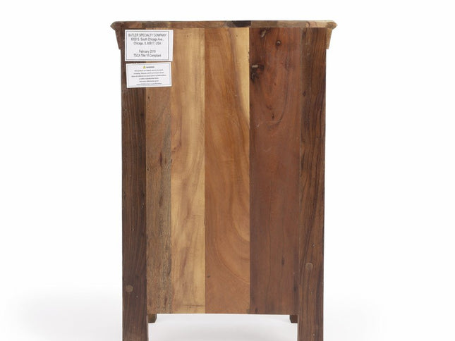 16" Modern Rustic Three Drawer Accent Chest