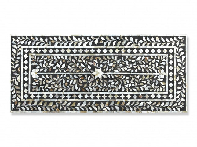 36" Black Manufactured Wood Three Drawer Chest