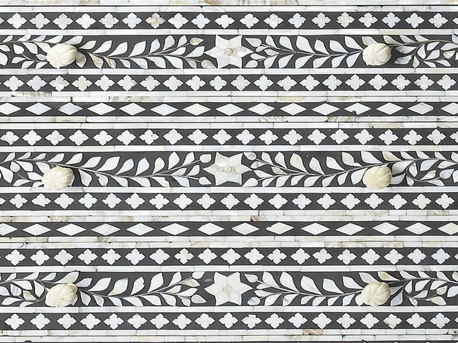 36" Black Manufactured Wood Three Drawer Chest