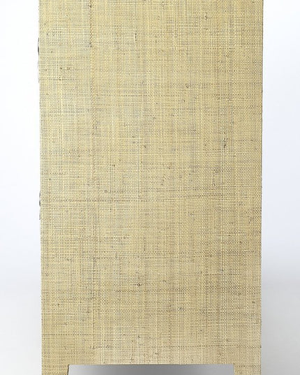 34" Beige Manufactured Wood Four Drawer Chest