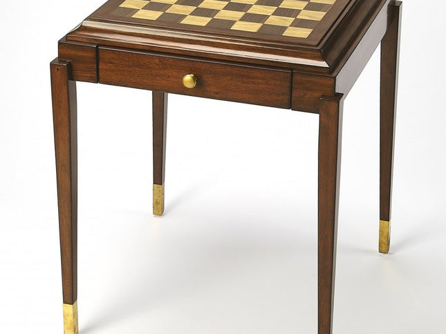 23" Brown Wood Square Coffee Table With Drawer