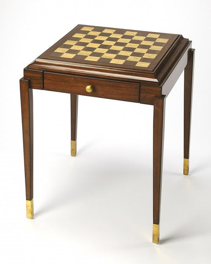 23" Brown Wood Square Coffee Table With Drawer