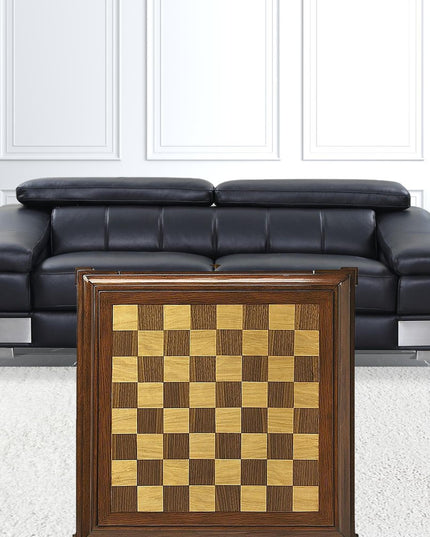 23" Brown Wood Square Coffee Table With Drawer