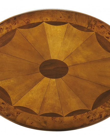 25" Brown Wood Oval Coffee Table With Drawer And Shelf