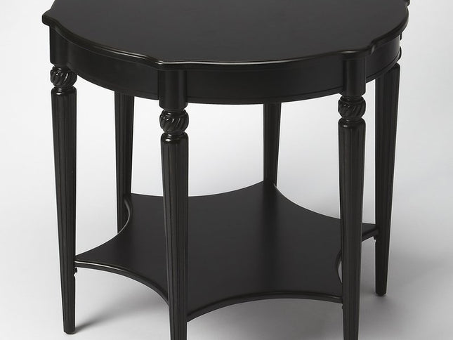 28" Brown Wood Round Coffee Table With Shelf