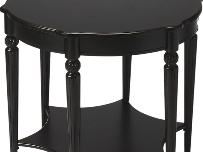 28" Brown Wood Round Coffee Table With Shelf