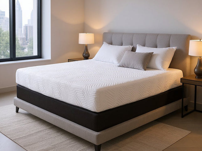 10.5" Hybrid Lux Memory Foam And Wrapped Coil Mattress Twin