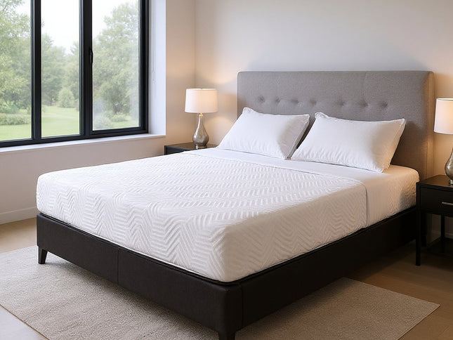 10.5" Hybrid Lux Memory Foam And Wrapped Coil Mattress Twin