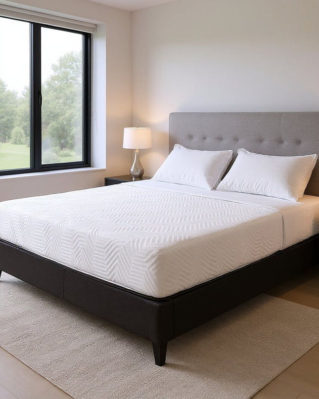 10.5" Hybrid Lux Memory Foam And Wrapped Coil Mattress Twin