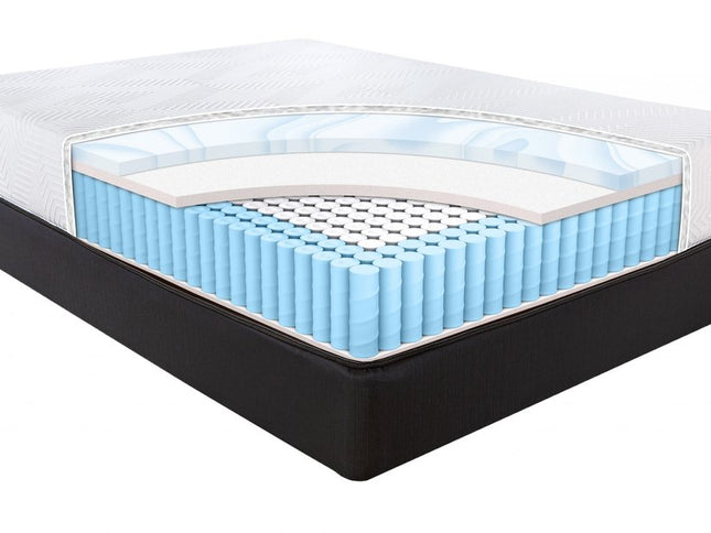 10.5" Hybrid Lux Memory Foam And Wrapped Coil Mattress Twin