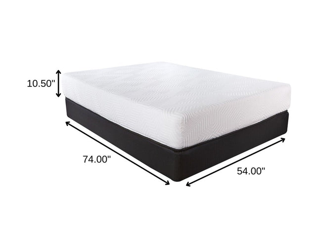 10.5" Hybrid Lux Memory Foam And Wrapped Coil Mattress Twin