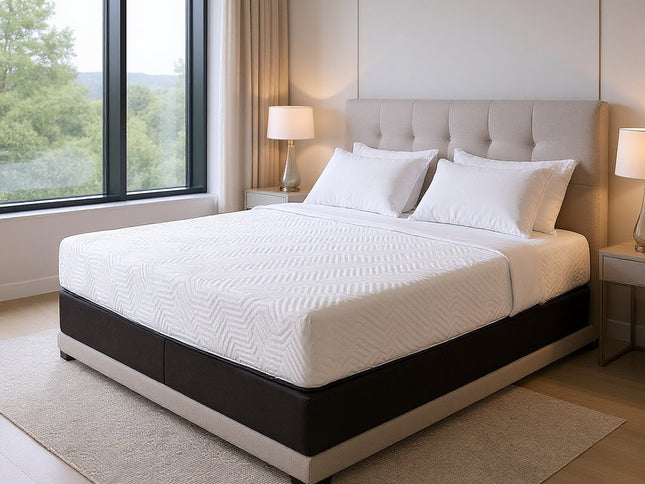 10.5" Hybrid Lux Memory Foam And Wrapped Coil Mattress Twin