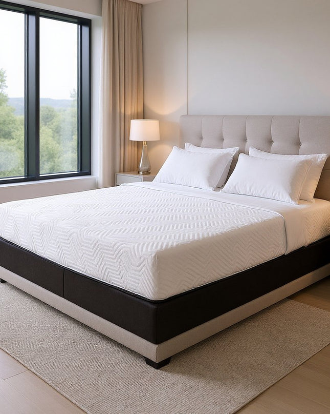 10.5" Hybrid Lux Memory Foam And Wrapped Coil Mattress Twin