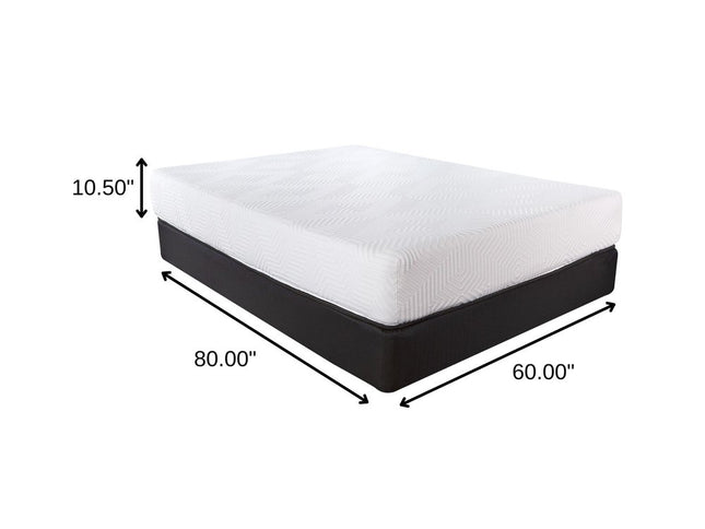 10.5" Hybrid Lux Memory Foam And Wrapped Coil Mattress Twin