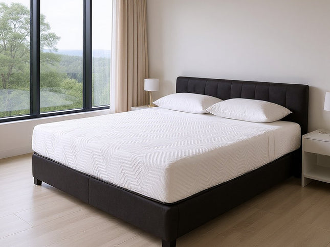 10.5" Hybrid Lux Memory Foam And Wrapped Coil Mattress Twin