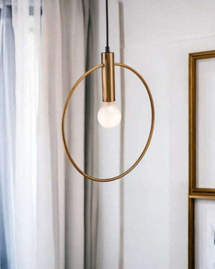 Gold Ring Metal Dimmable Chandelier