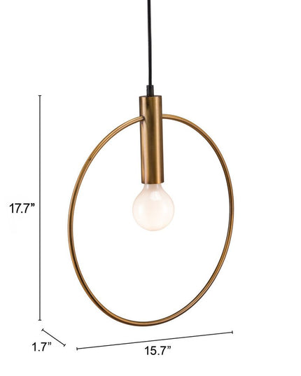 Gold Ring Metal Dimmable Chandelier