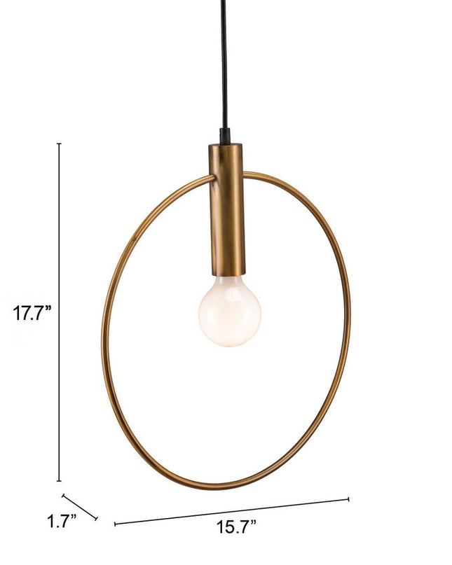 Gold Ring Metal Dimmable Chandelier