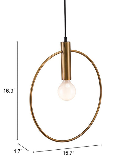 Gold Ring Metal Dimmable Chandelier