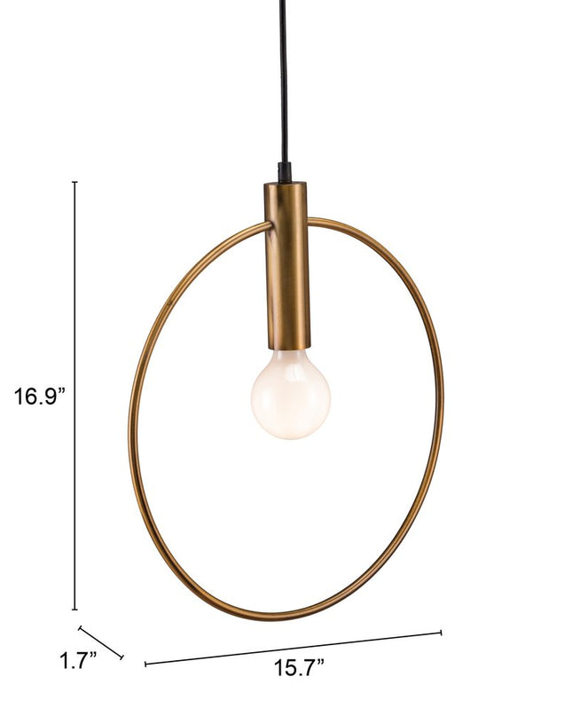 Gold Ring Metal Dimmable Chandelier