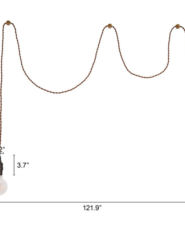 Brass Lantern Plastic Dimmable Ceiling Light