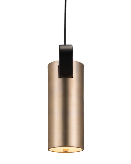 Gold Deco Cylinder Ceiling Lamp
