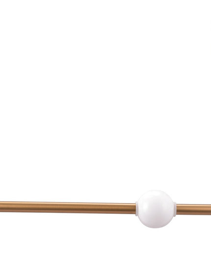 Gold And White Kitchen Island Metal LED Chandelier