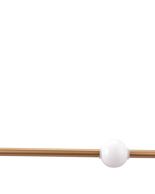 Gold And White Kitchen Island Metal LED Chandelier